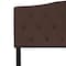 Flash Furniture Full Cambridge, Headboard, Brown Fabric HG-HB1708-F-DBR-GG - alternate 8